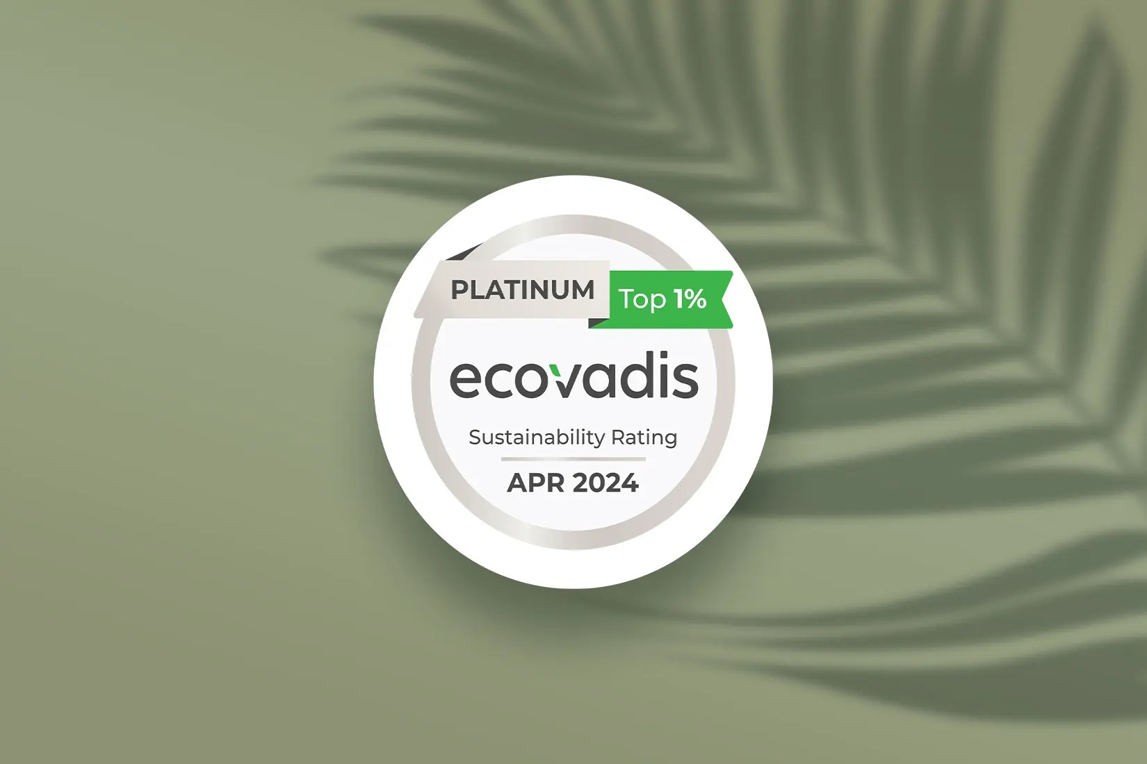 EcoVadis platinum certificaat